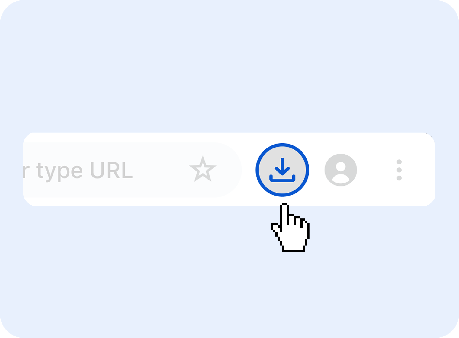 Tap the download icon