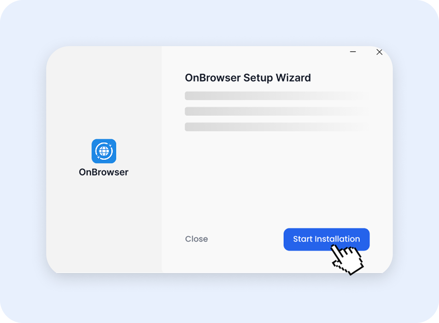 Finish the installation